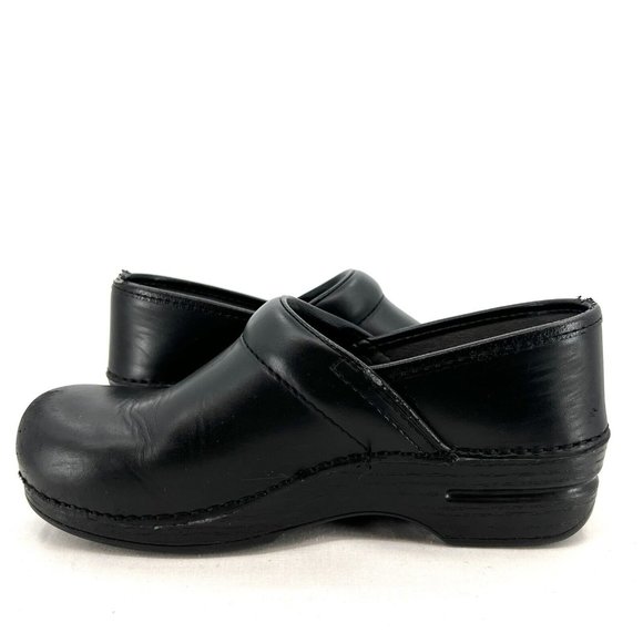Dansko XP Black Leather Clogs Womens 39 US 8.5 9 - Picture 2 of 10